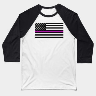 Thin Pink Line American Flag Baseball T-Shirt